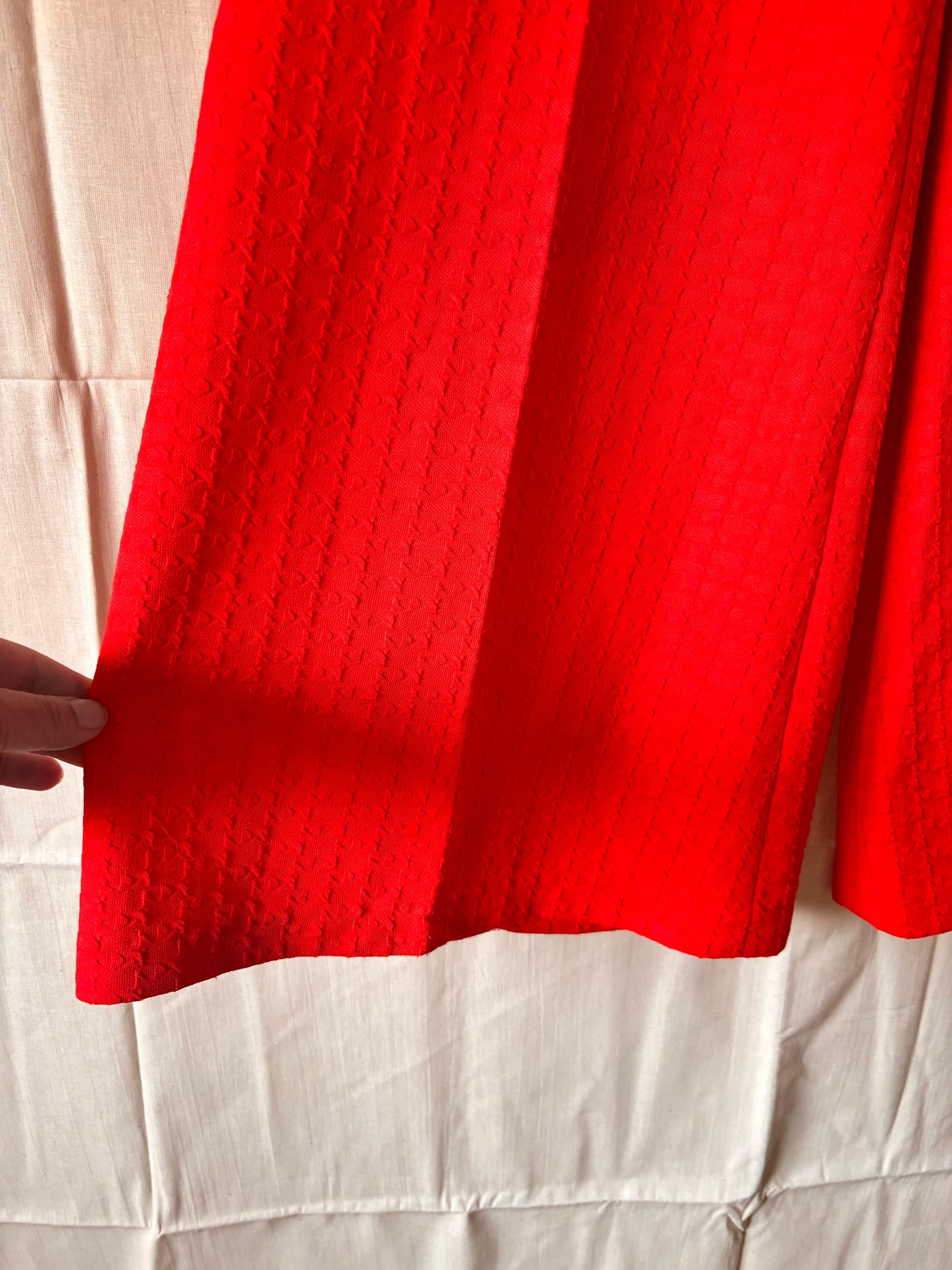 Vintage 60s/70s Red High-Waisted Flares
