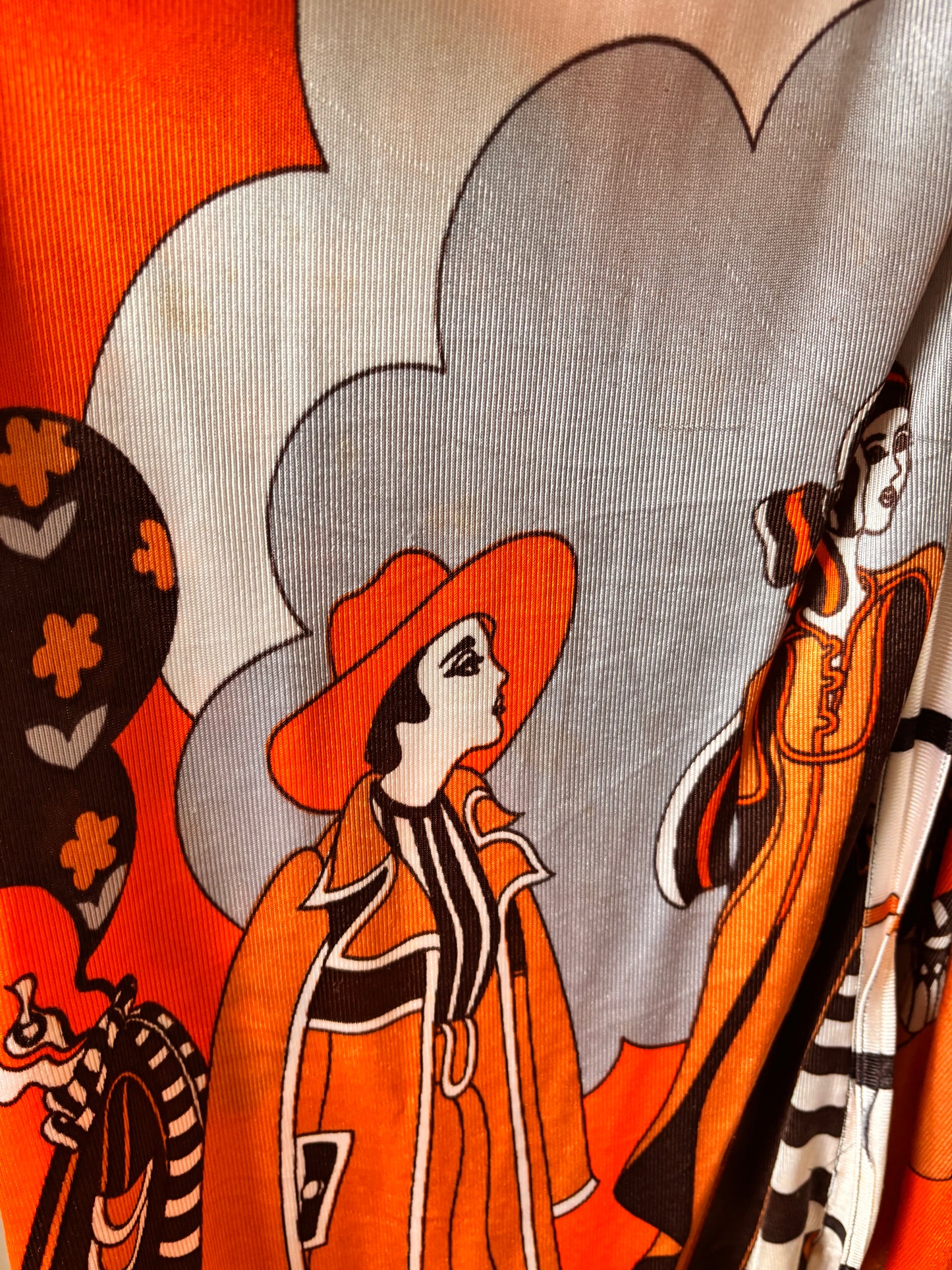 Vintage 1970s Hooded Duster Robe