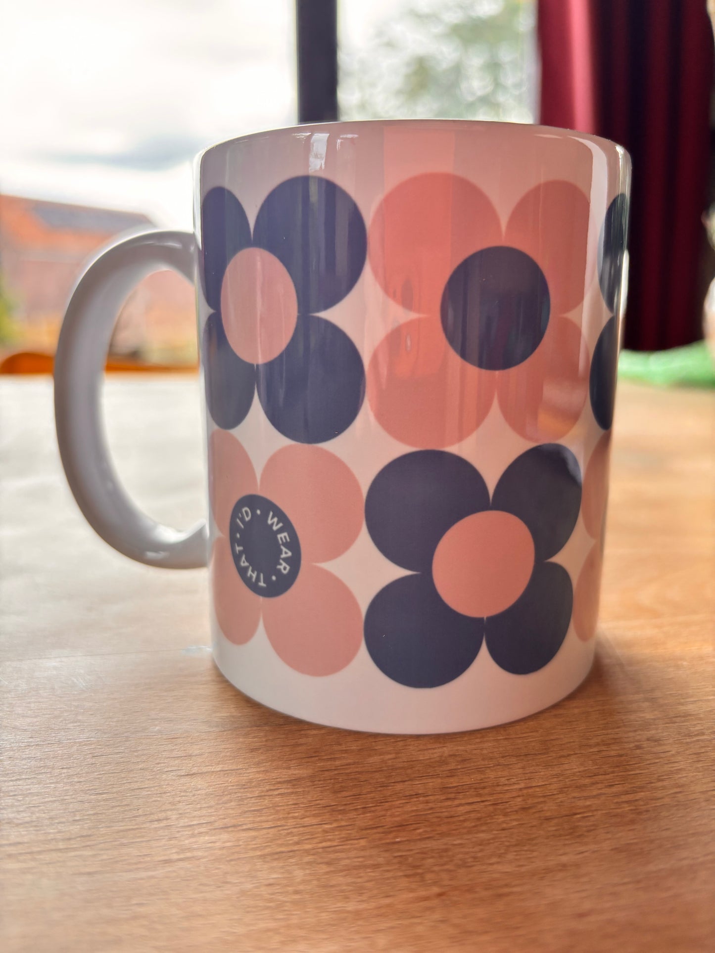 11oz Mug | Blue & Pink Flower Pop