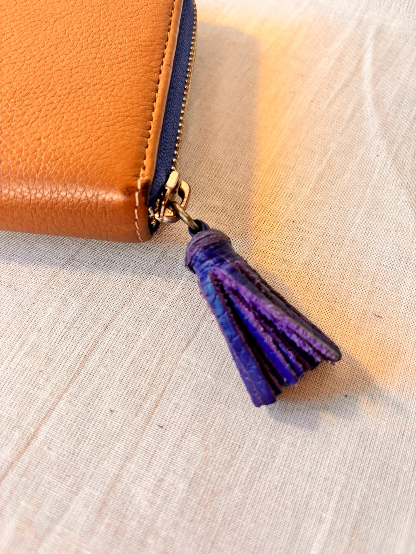 Vintage Purificación García Leather Shoulder Bag & Matching Wallet – Tan | Spanish Designer