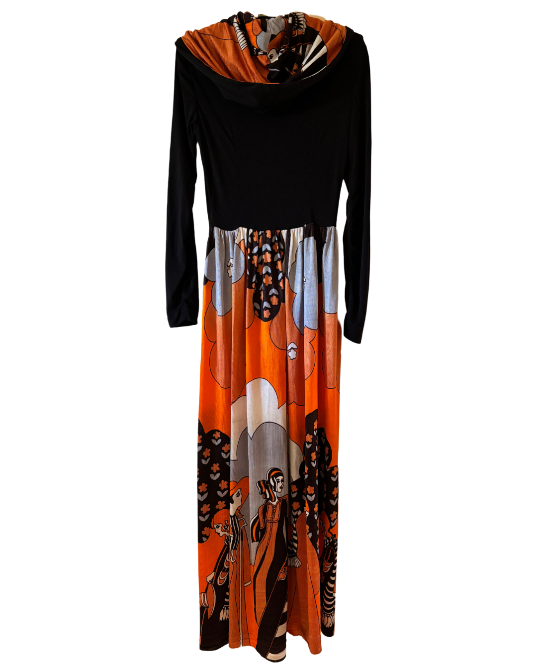 Vintage 1970s Hooded Duster Robe
