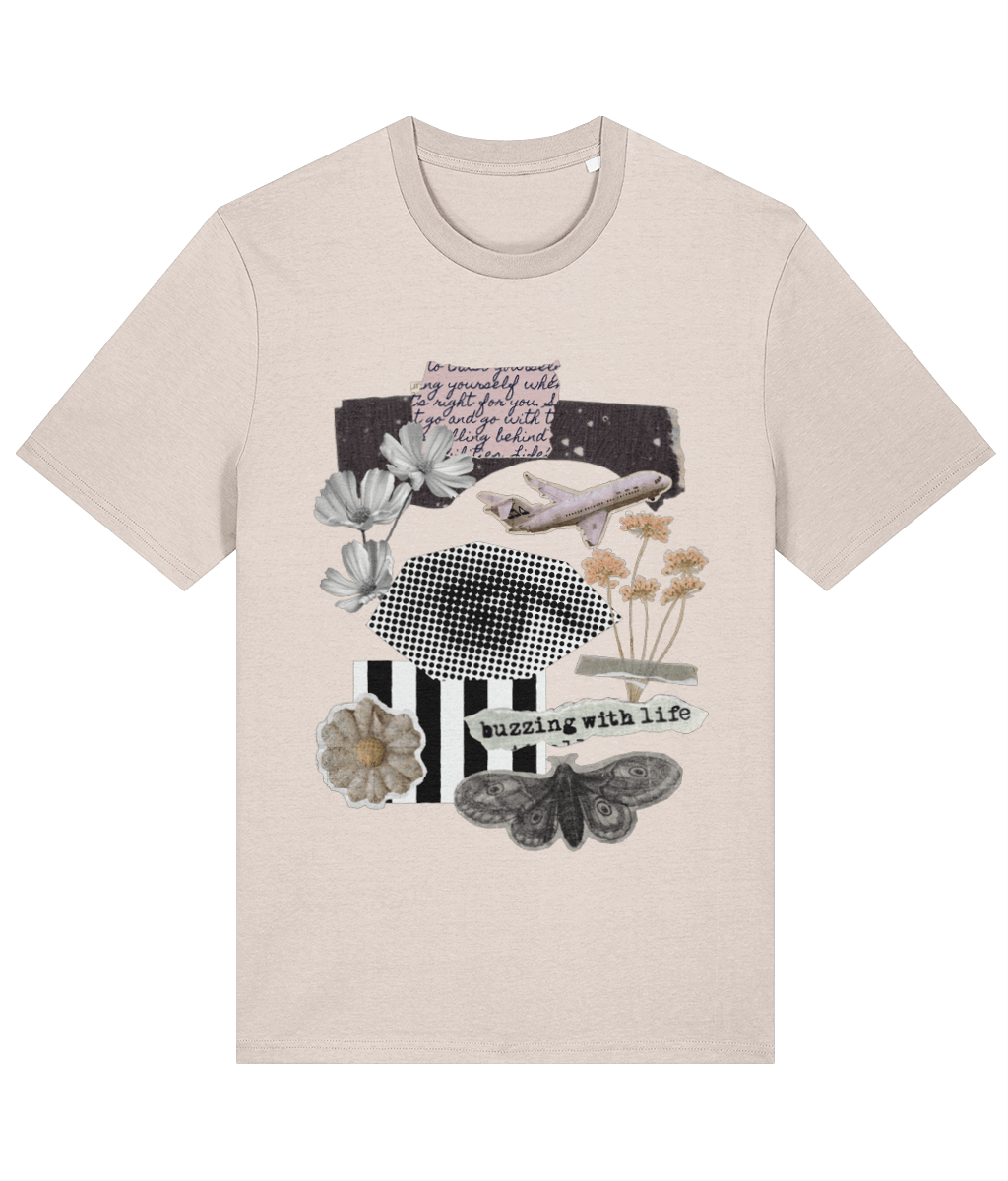 Buzzing With Life Collage T-Shirt - I'd Wear That