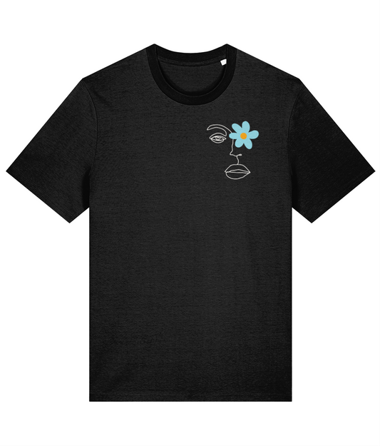 Minimalist Flower Face T-Shirt