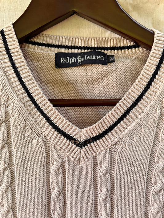 Ralph Lauren Cable Knit Cotton Sweater Vest - I'd Wear That