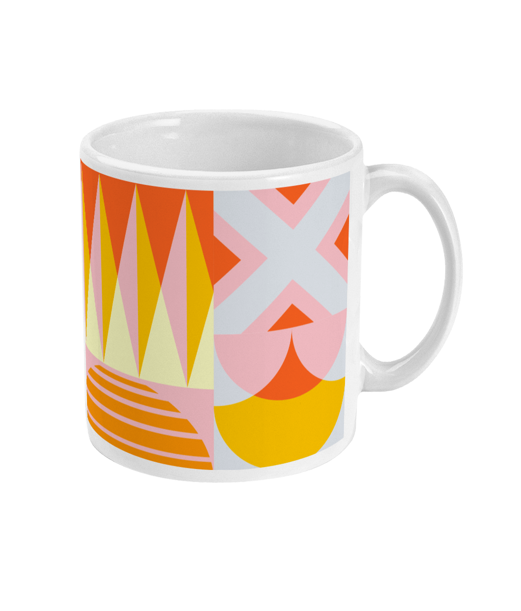 11oz Mug | Geometric Abstract Mug - I'd Wear That