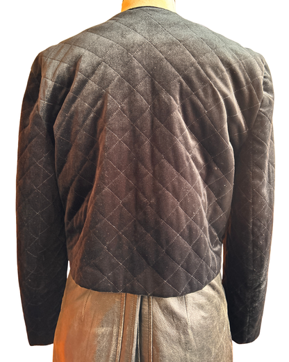 Haut court noir vintage à perles Joseph Ribkoff