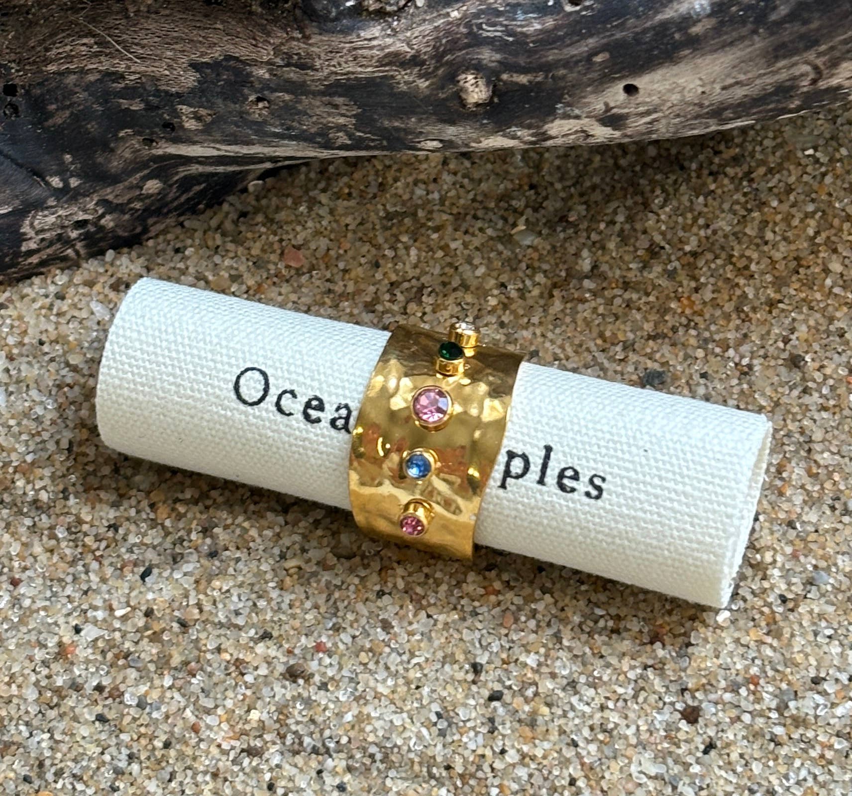 18ct Gold Plated Multi Colour Cubic Zirconia Ring - I'd Wear That