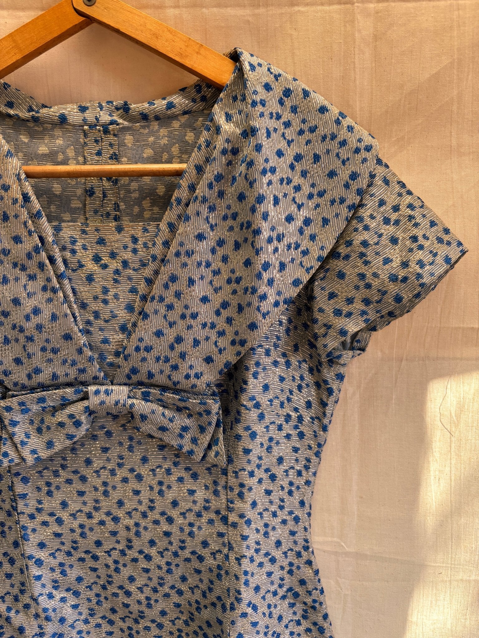 1960s Lamé Cocktail Dress with Bow Detail - I'd Wear That