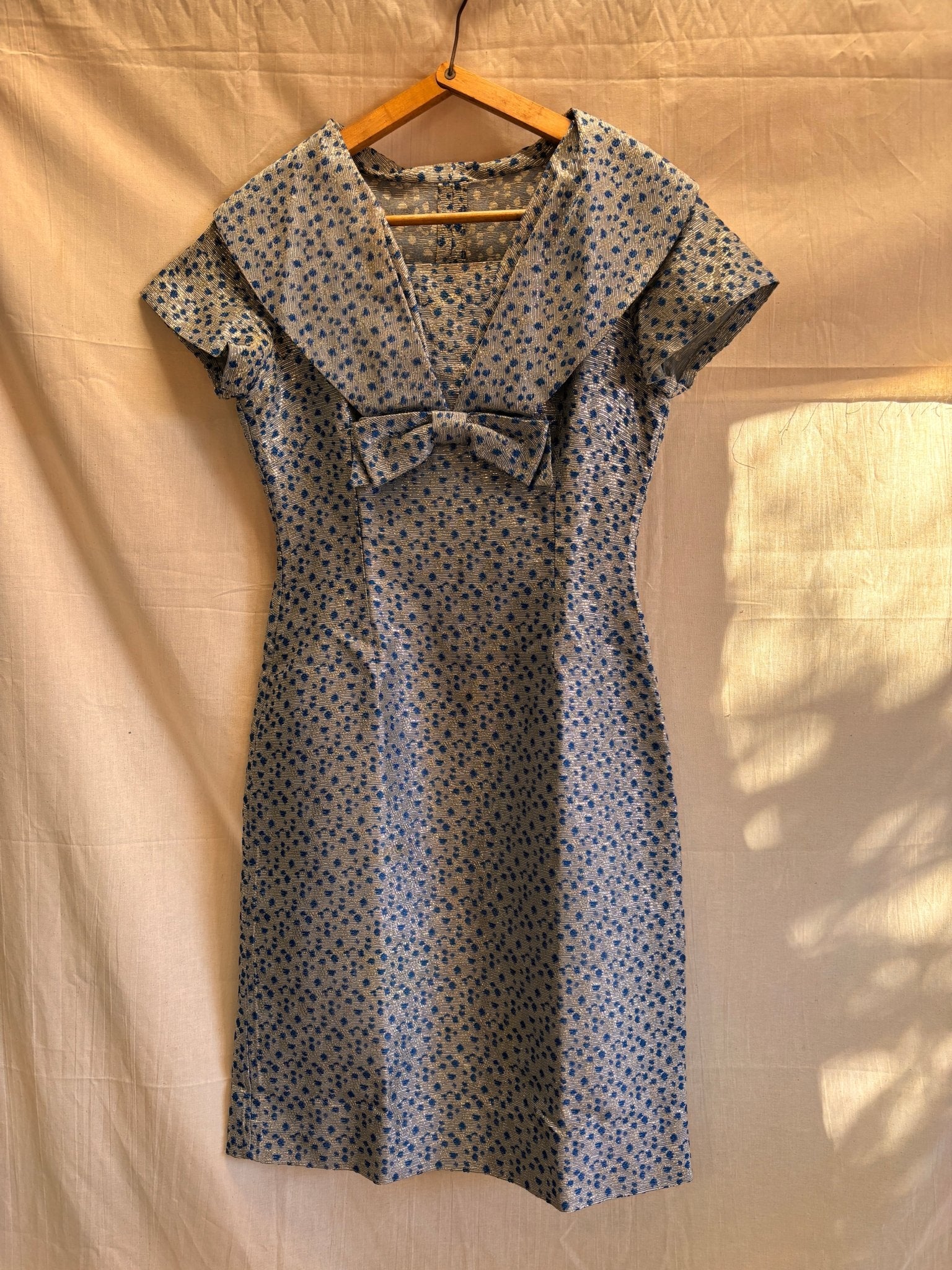 1960s Lamé Cocktail Dress with Bow Detail - I'd Wear That