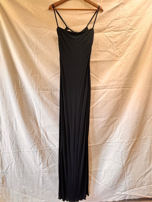 1970s Anna Beltrao Black Maxi Slip Dress - I'd Wear That