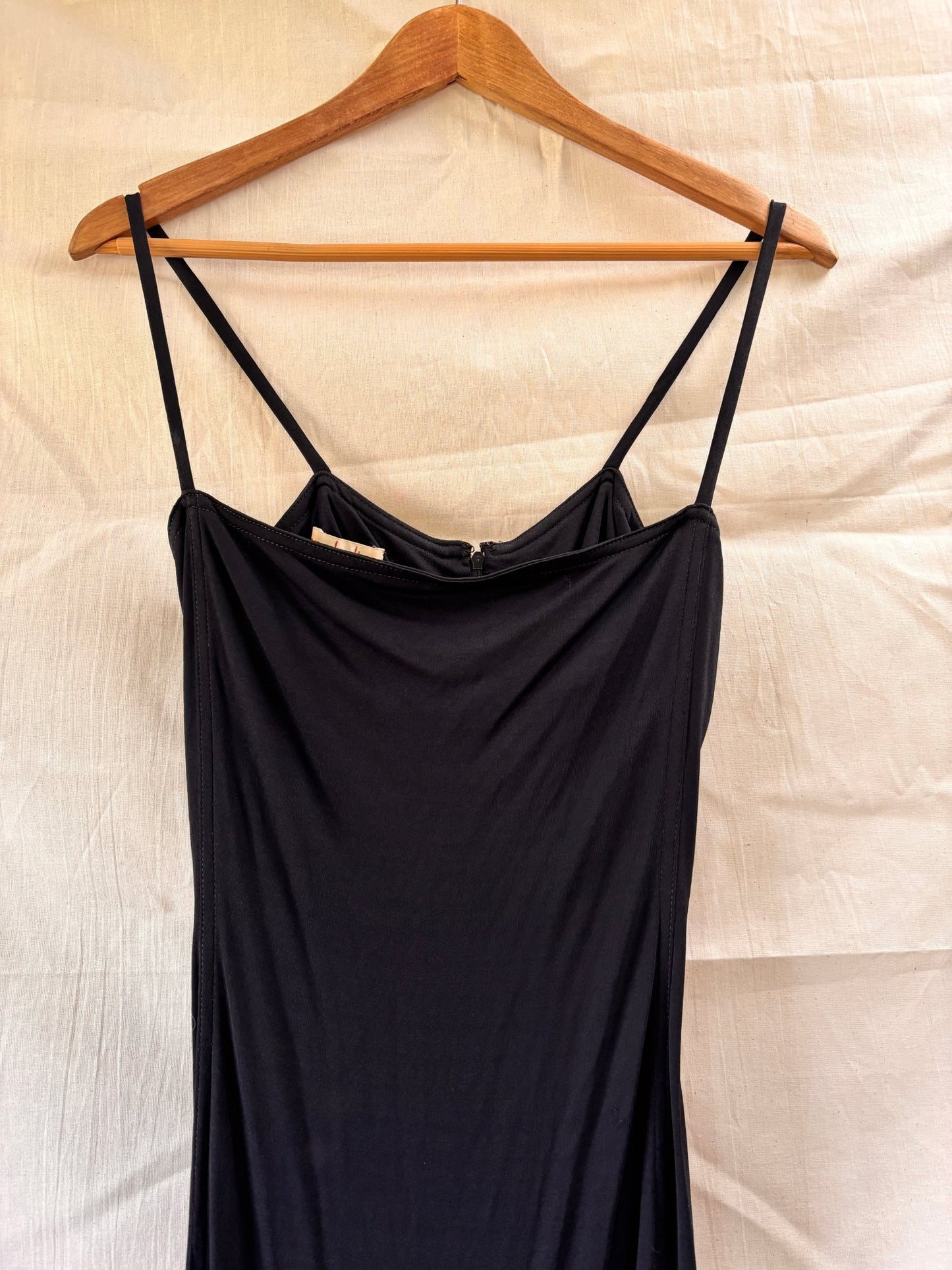 1970s Anna Beltrao Black Maxi Slip Dress - I'd Wear That