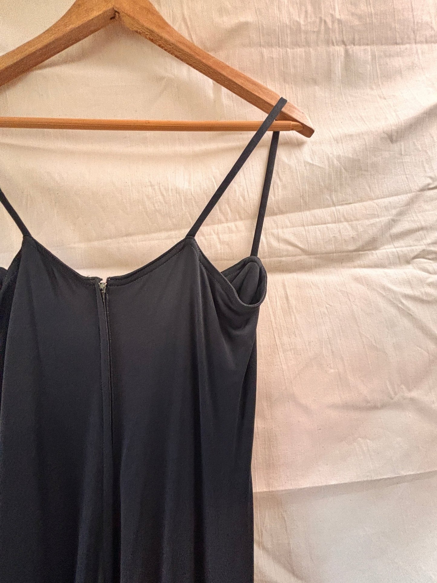 1970s Anna Beltrao Black Maxi Slip Dress - I'd Wear That