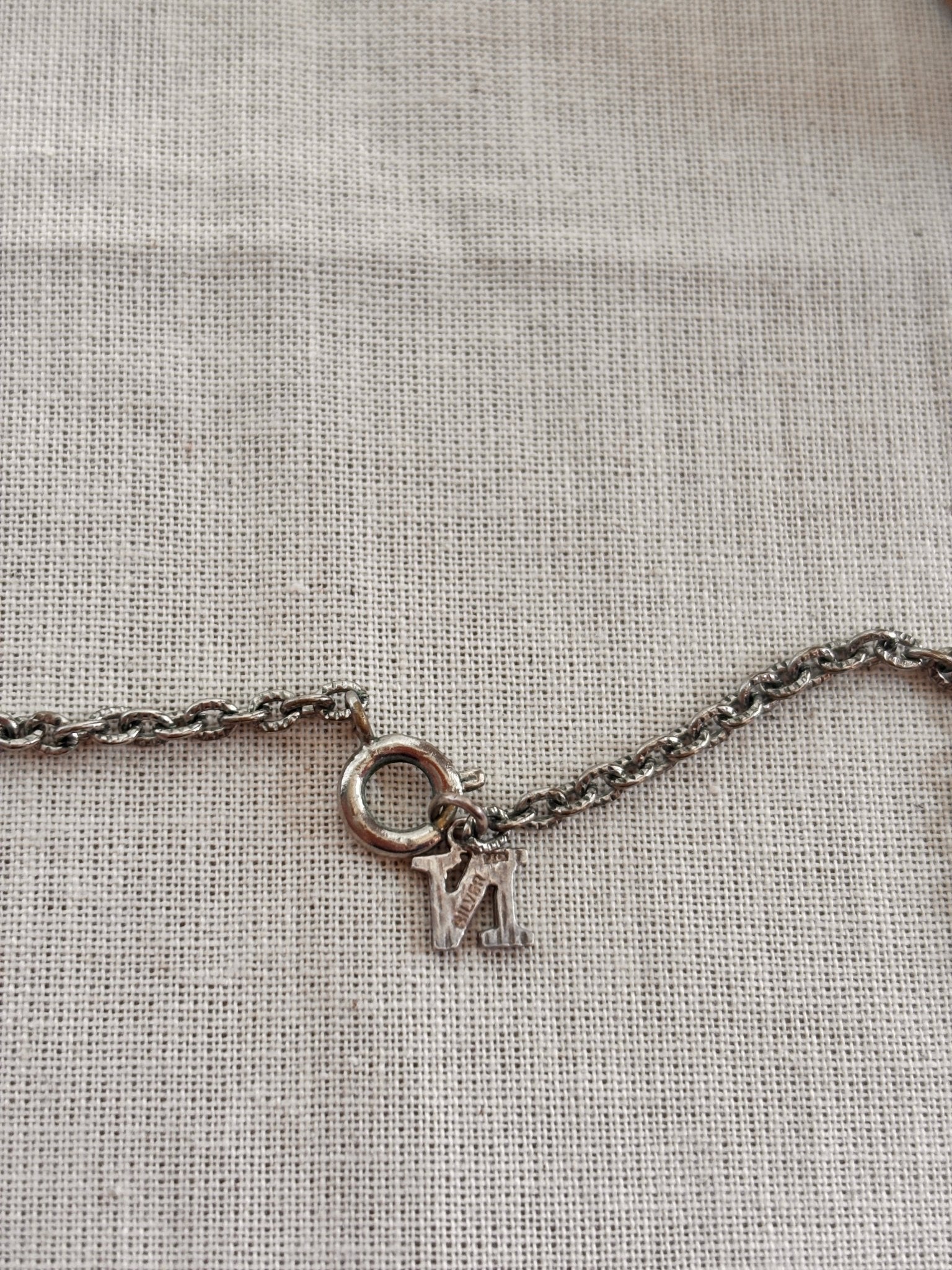 1970s Edelweiss Silver Filigree Pendant Necklace - I'd Wear That