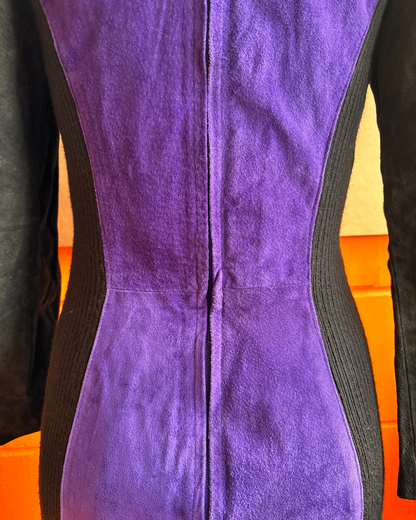 Robe boutonnée rose à motifs géométriques des années 1970