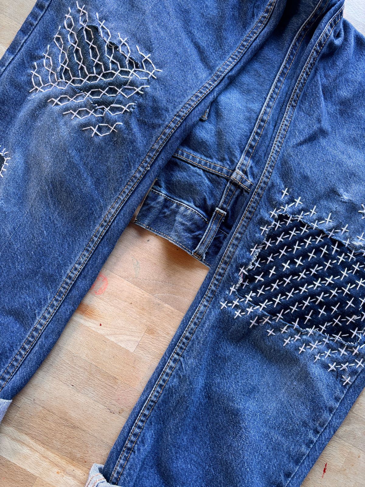 Gilet vintage en laine brodée SGDN – Style bohème western