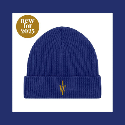 Worker Blue Fisherman Beanie | Embroidered IWT COLLECTION