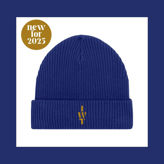 Worker Blue Fisherman Beanie | Embroidered IWT COLLECTION
