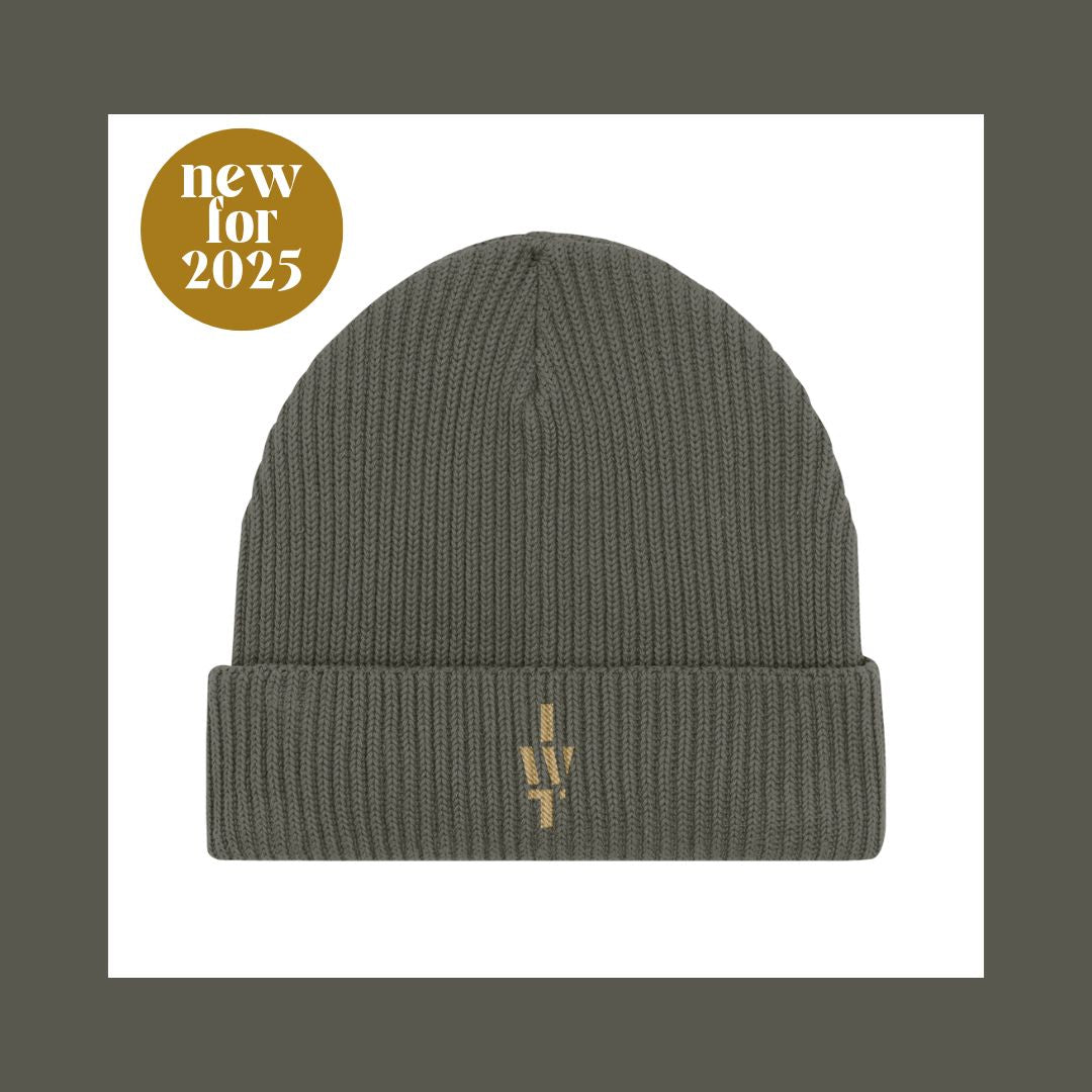 Khaki Green Fisherman Beanie | Embroidered IWT COLLECTION