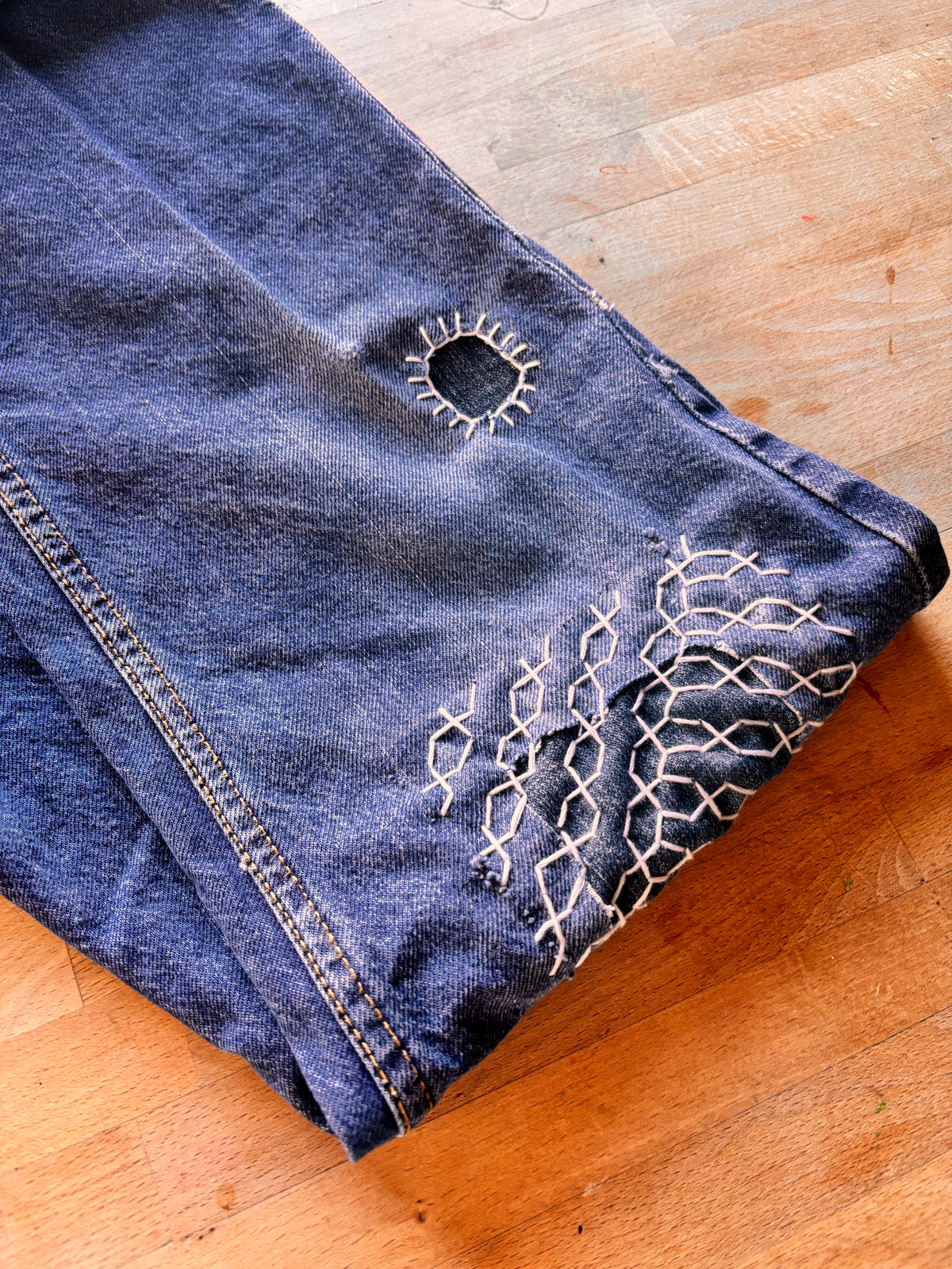 Gilet vintage en laine brodée SGDN – Style bohème western