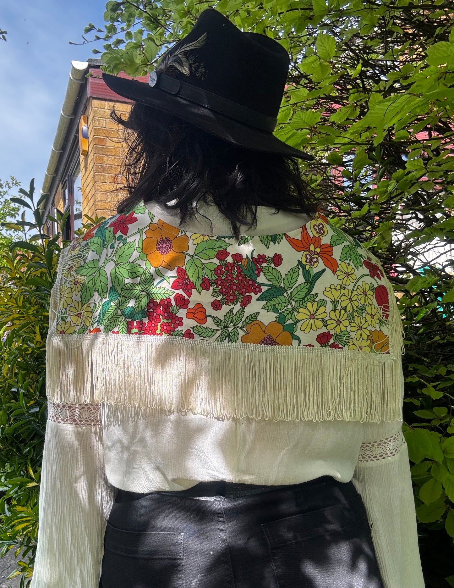 I'd [re]Wear That - Vintage Liberty Print Fringe Collar