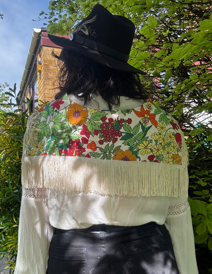 I'd [re]Wear That - Vintage Liberty Print Fringe Collar