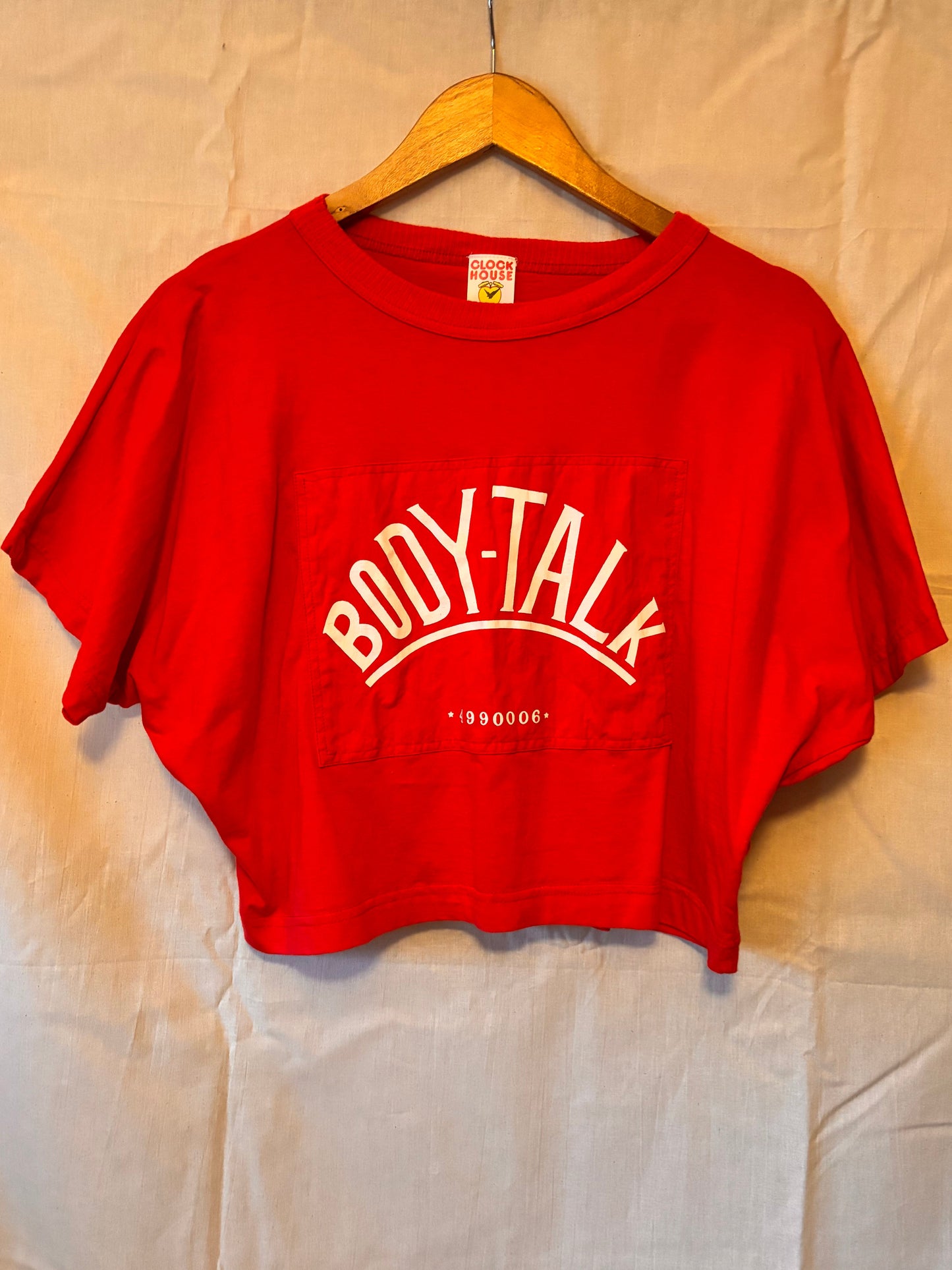 Vintage Clockhouse “Body Talk” Cropped Boxy Tee