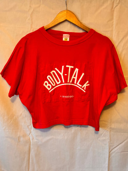 Vintage Clockhouse “Body Talk” Cropped Boxy Tee