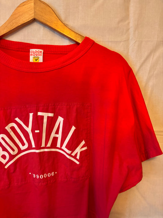Vintage Clockhouse “Body Talk” Cropped Boxy Tee
