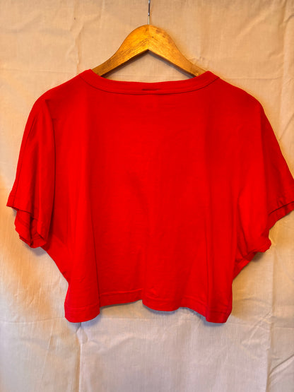 Vintage Clockhouse “Body Talk” Cropped Boxy Tee