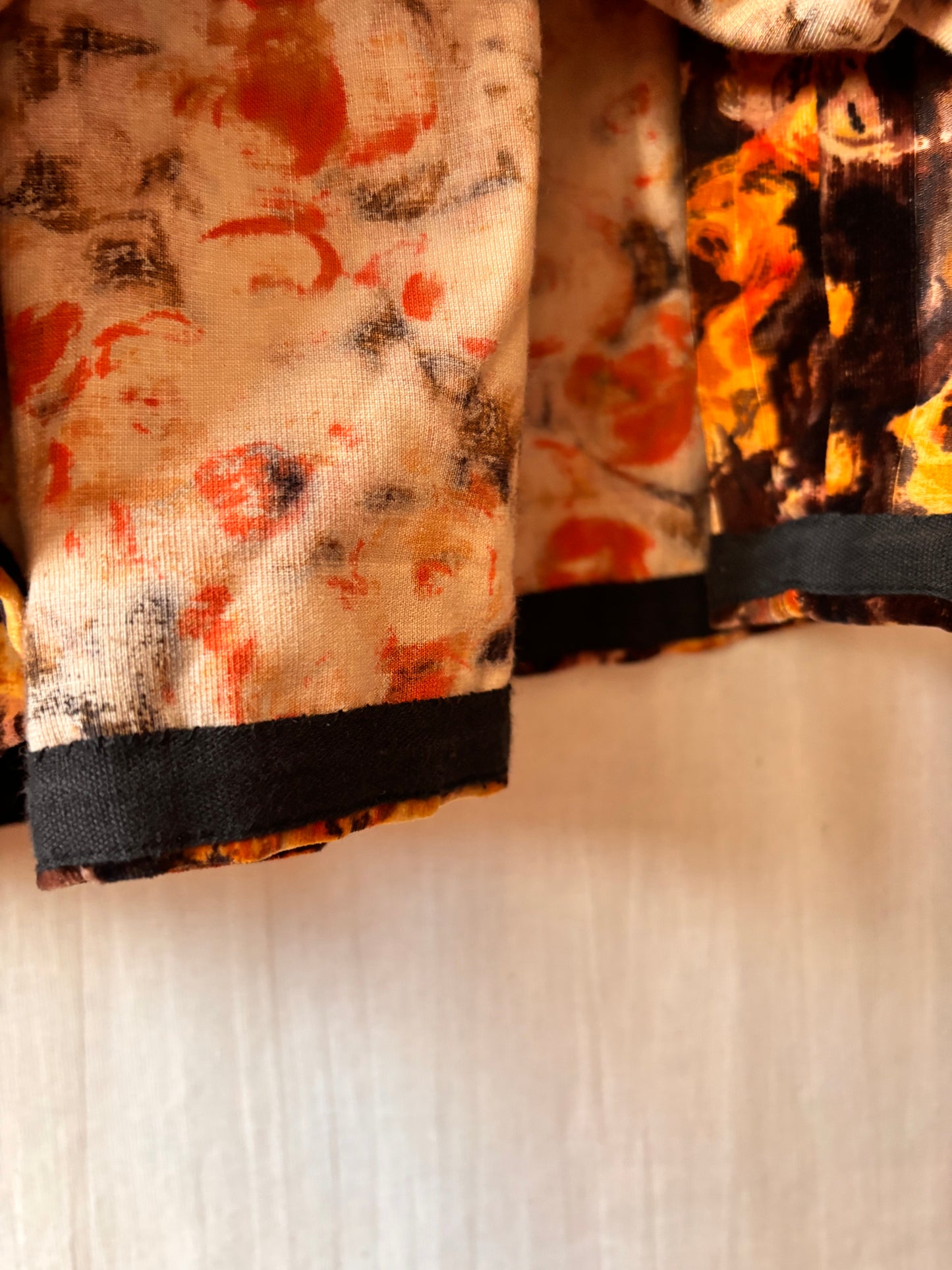 Vintage 1960s Alan Gay Floral Midi Skirt