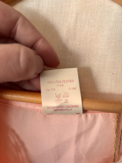 Vintage Pink Lace Trim Lounge Set – 70s/80s