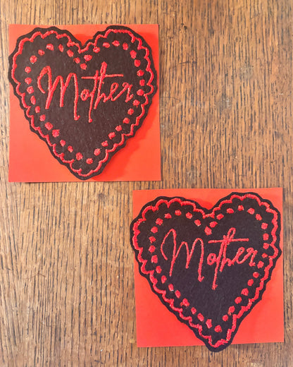 Limited Edition Embroidered Heart Patch – Mother’s Day Special