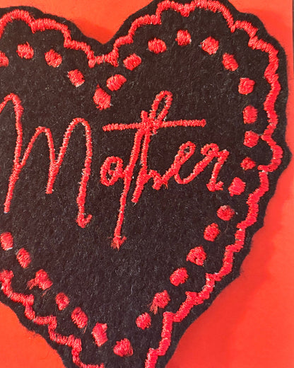 Limited Edition Embroidered Heart Patch – Mother’s Day Special