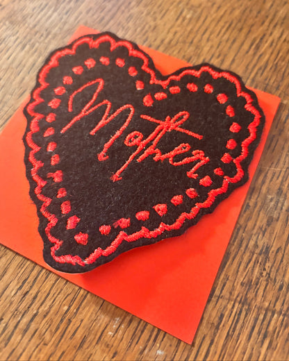 Limited Edition Embroidered Heart Patch – Mother’s Day Special
