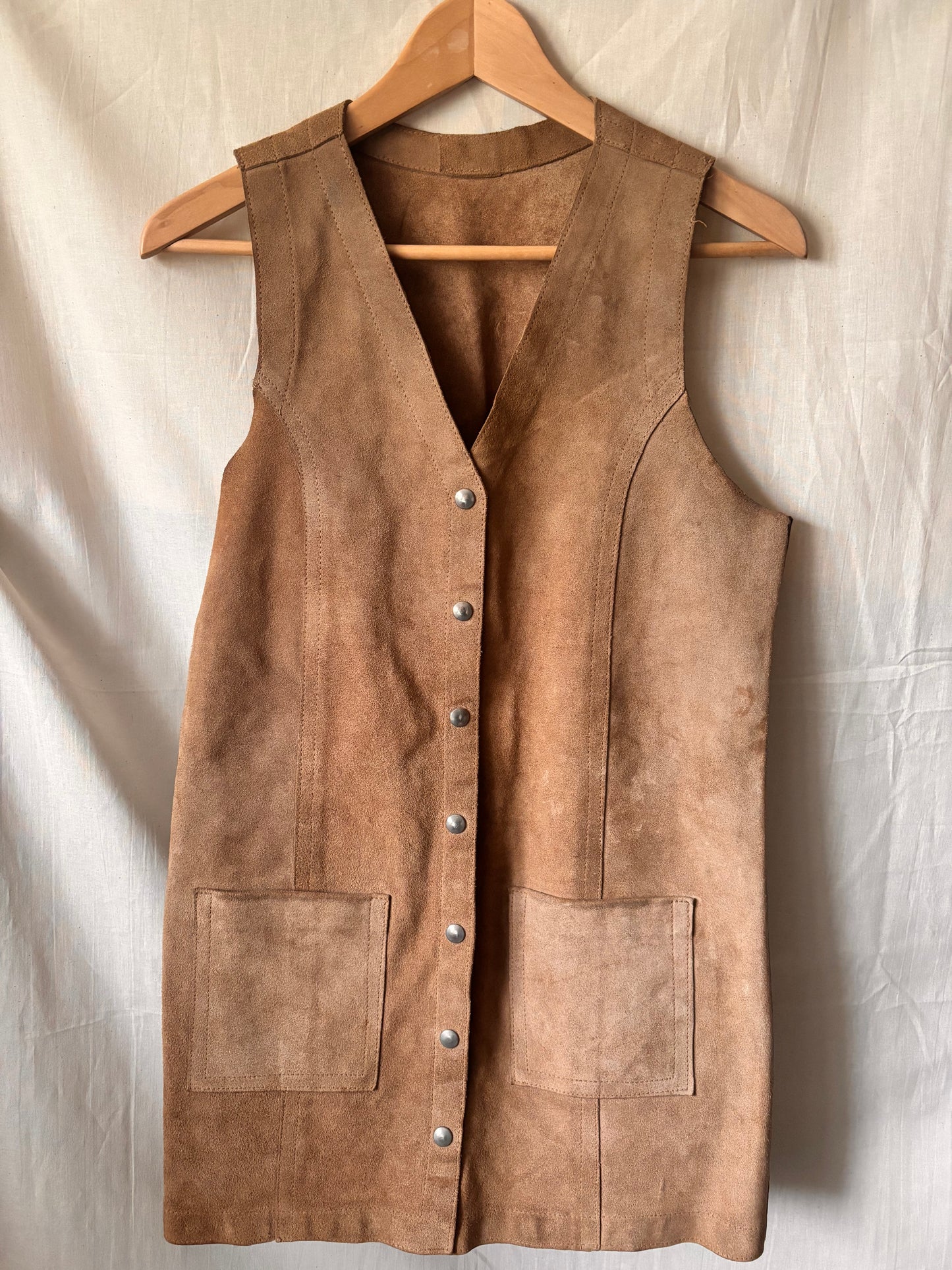 Gilet vintage en laine brodée SGDN – Style bohème western