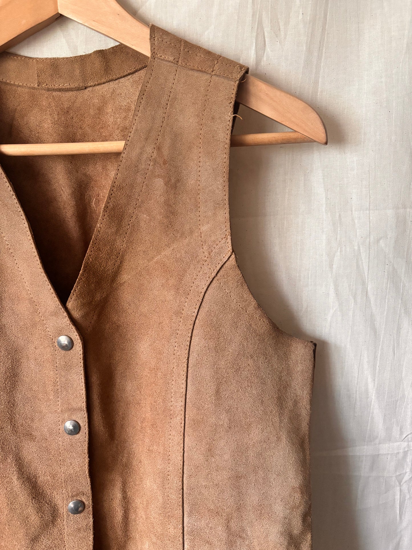 Gilet vintage en laine brodée SGDN – Style bohème western