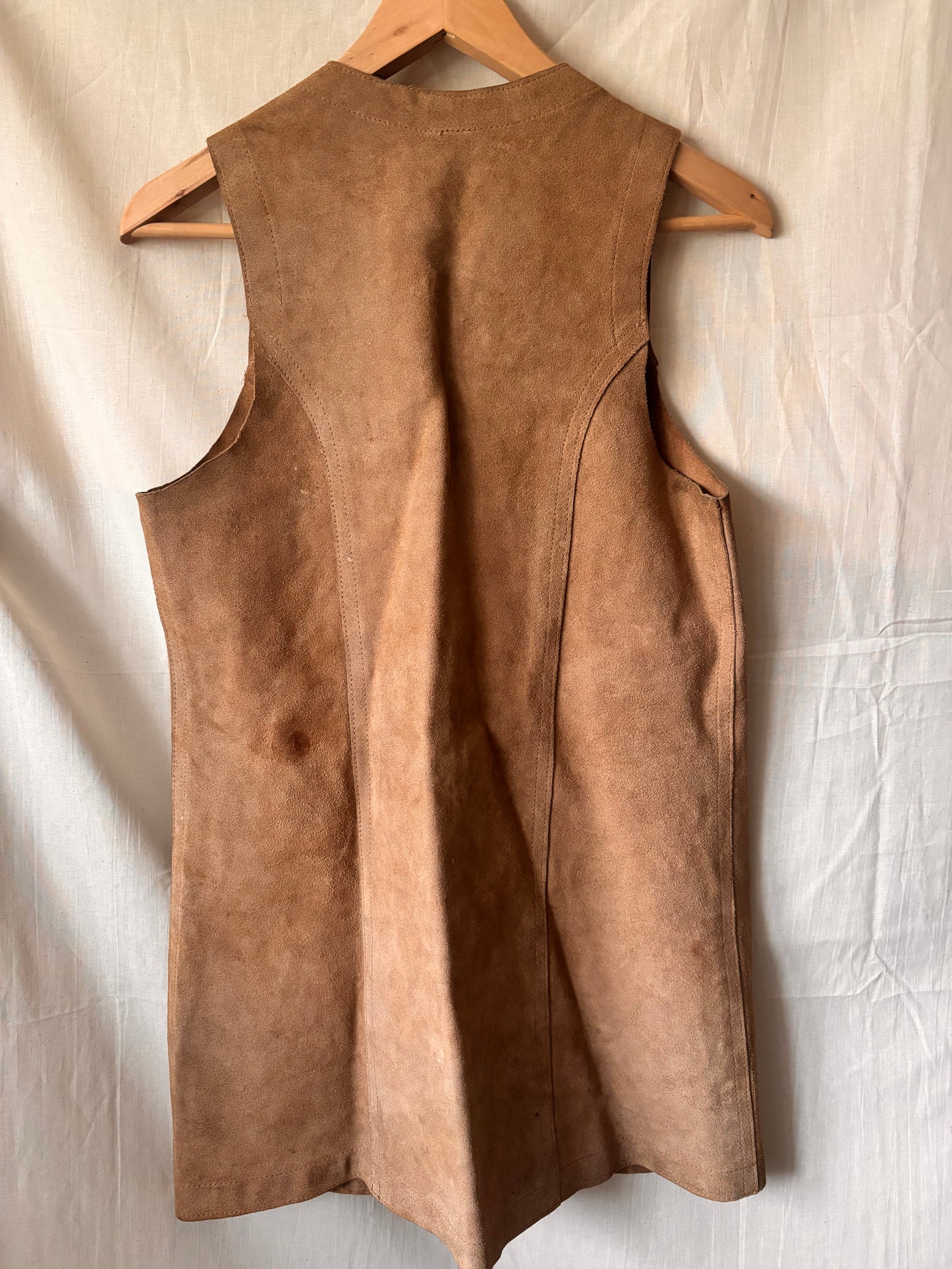 Gilet vintage en laine brodée SGDN – Style bohème western