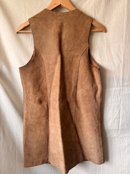Gilet vintage en laine brodée SGDN – Style bohème western