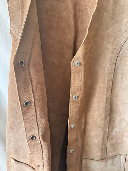 Gilet vintage en laine brodée SGDN – Style bohème western