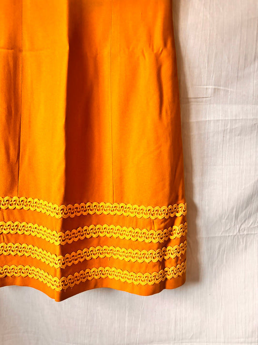 Vintage 1960s Mustard Mod Dress from Shubette