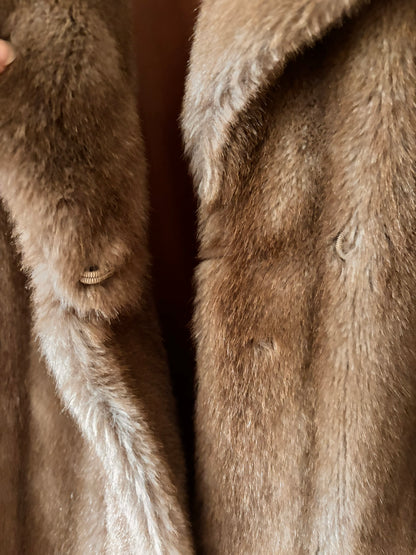 Veste bomber en daim noir et beige Avalanche