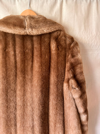 Veste bomber en daim noir et beige Avalanche