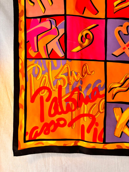 Vintage Paloma Picasso Zodiac Scarf – 90cm