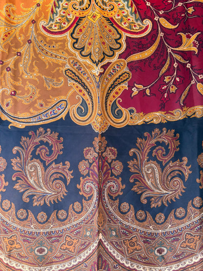 Vintage Liz Claiborne Silk Scarf – Paisley Print (80cm)