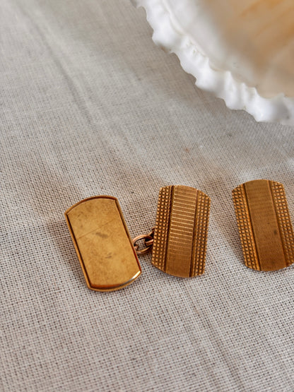 Vintage 9ct Gold Chain Cufflinks – Hallmarked
