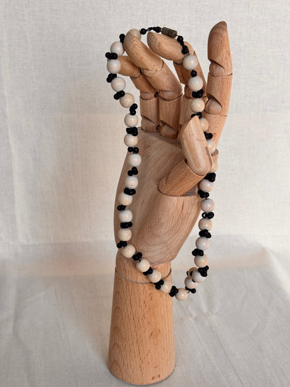 Vintage Wooden Bead Necklace