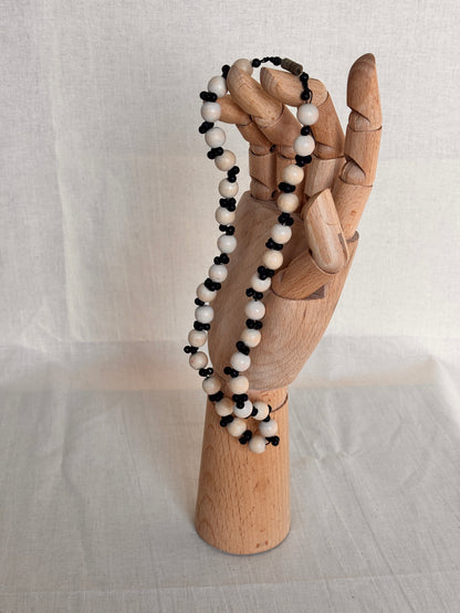 Vintage Wooden Bead Necklace