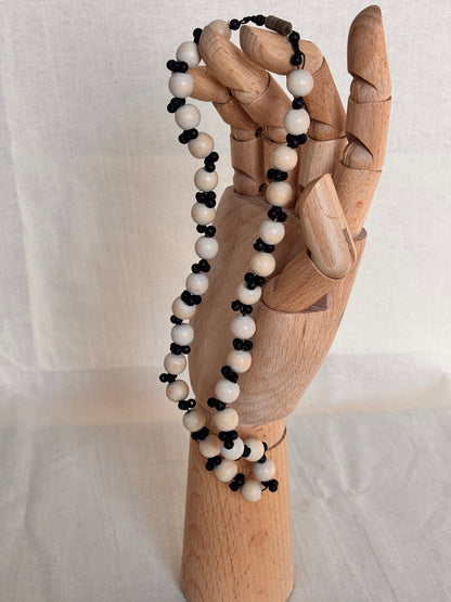 Vintage Wooden Bead Necklace