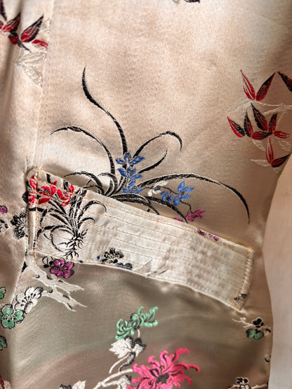 Vintage 1960s Chinese Satin Lounge Set