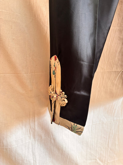 Vintage 1960s Chinese Satin Lounge Set